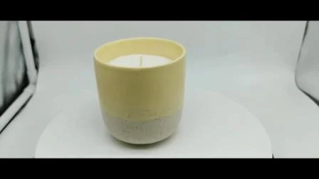 Оптовая торговля 10,5 унций мраморной керамической ароматической свечи для домашнего декора