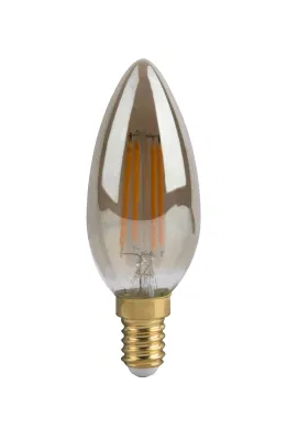 AC 110/220V 7W E27 Хрустальное стекло Светодиодная лампа в форме свечи